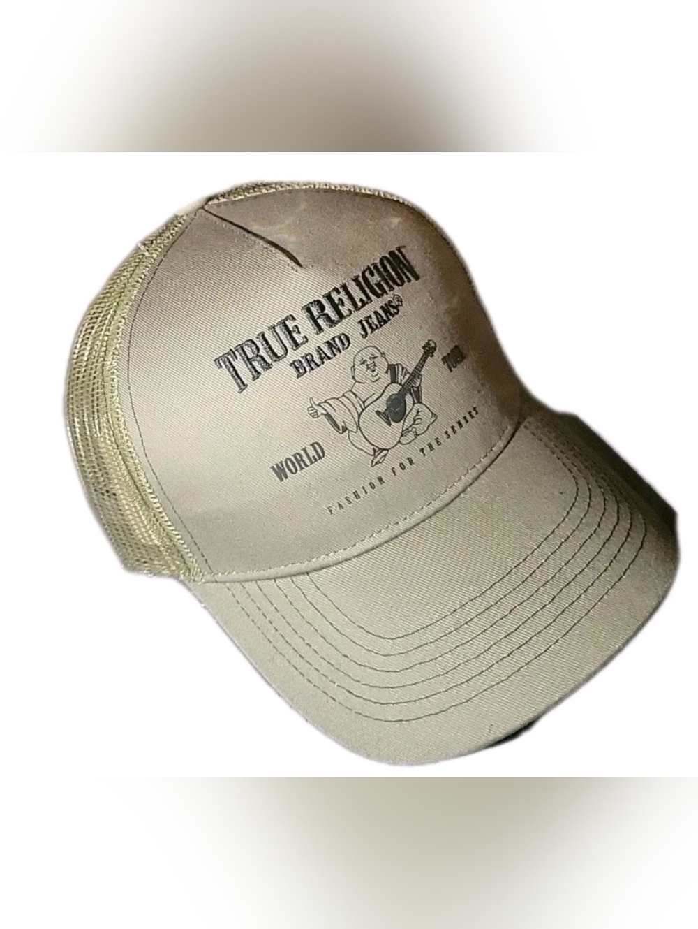 True Religion Trucker Buddha Logo Mesh Cap - Picture 6 of 8